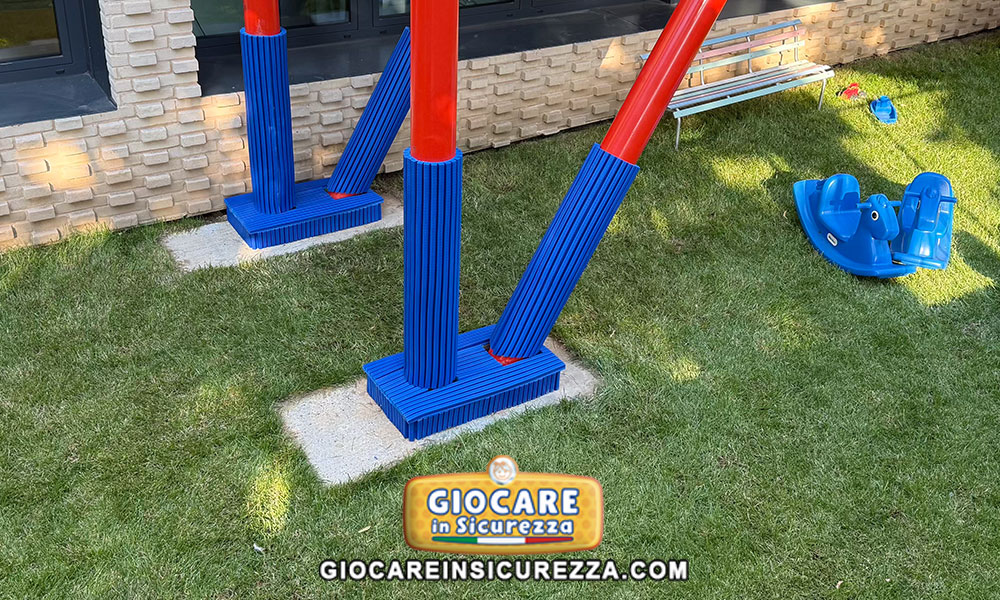 Protezioni gomma per pali e strutture giardino